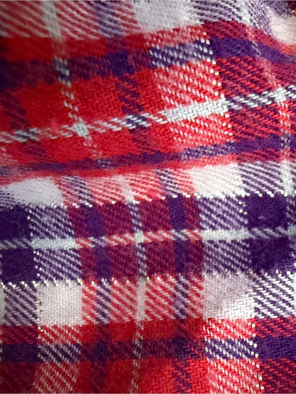 Victoria's Secret Red Plaid Pajama Set - Button-Up Top & Drawstring Pants cotton - Picture 13 of 15